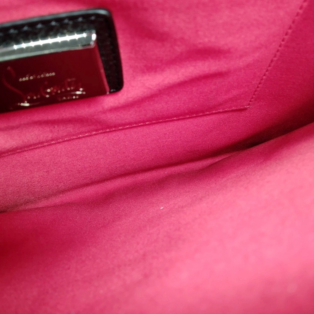 Christian Louboutin Shoulder Bag Black Leather - Picture 10 of 13